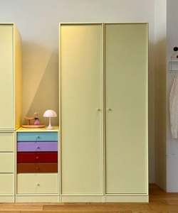 Armario Infantil Integrado de Estilo Francés Ligero en Color Cálido Amarillo Ganso con Espacio de Almacenamiento Múltiple - Product Image 4