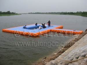 Jaula flotante para peces Cubo pontón modular Muelle flotante de plástico HDPE - Product Image 3