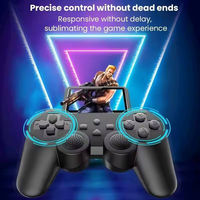 Manette de jeu sans fil à double vibration et gyroscope six axes pour PS2, PS3, PC, Android TV
