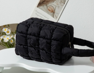Cosmetic-Bag Travel Women Cute Bag Makeup for Purse Zipper Checkered Storage Pouch <b>Gift</b> - Product Image 3