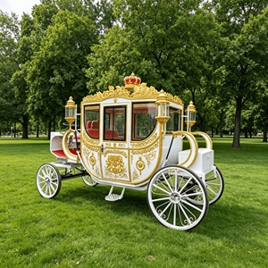 Carruaje Eléctrico Chino Estilo Princesa Real con Caballos - Product Image 5