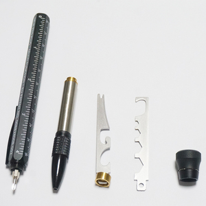 12-in-1 đa chức năng kim loại bóng bút LED ánh sáng Ballpoint mở chai điện thoại đứng thước hai đầu tuốc nơ vít quà tặng cho nam giới - Product Image 6