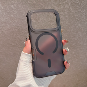 เคสใสแข็งแบบ PC ป้องกันเหลืองพร้อมแม่เหล็กสำหรับ iPhone 17 Air 16 15 14, เคสซิลิโคนหนาสำหรับ iPhone 17 Pro Max - Product Image 2