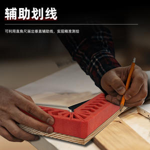 Règle d'angle en plastique à 90 degrés, 3 pouces, 4 pouces, 6 pouces, dispositifs de positionnement auxiliaires pour le travail du bois, règle d'angle, outil de fixation - Product Image 5