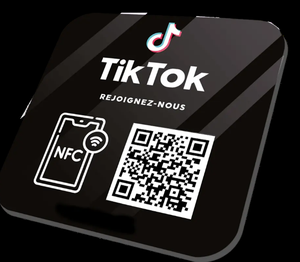NFC Tamaño cuadrado Protección DE REVISIÓN DE Google Impresión personalizada Código Qr programable Redes sociales Tarjetas de menú de mesa de pago de plástico - Product Image 3