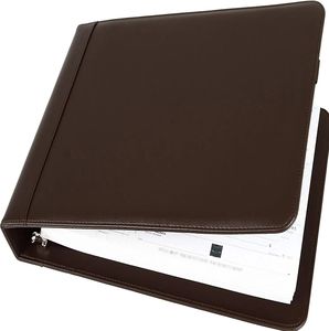 אספקת 2 לקפל a4 גודל העסק לבדוק טובל <span class=keywords><strong>7</strong></span> טבעת 3-up דלוקס כיסוי pu עור כיסוי pvc בסגנון cover כרטיס ביקור נוסף במקרה כרטיס ביקור נוסף - Product Image 1