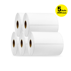 Gói của <span class=keywords><strong>5</strong></span> cuộn 400300 ngựa vằn <span class=keywords><strong>4</strong></span> "<span class=keywords><strong>x</strong></span> 3" vận chuyển nhãn đa năng trực tiếp nhãn nhiệt 102 mét <span class=keywords><strong>x</strong></span> 76 Mét - Product Image 1