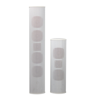 Sistema de amplificador de lujo de 5W y 40W superventas, Altavoces de columna de pilar de aluminio activo para cine en casa y radiodifusión pública