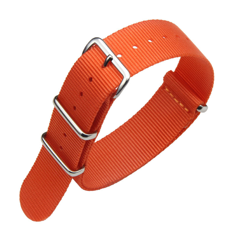 Boucle en argent orange massif F07