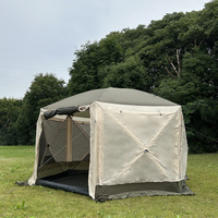 Tenda Camping Outdoor Baru untuk 3-4 Orang, Bahan Oxford, Empat Musim, Lapis Ganda, Tahan Air, Portabel, Lipat, Tiang Aluminium, Satu Kamar Tidur