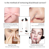 Nettoyeur de pores dissolvant de points noirs aspirateur visage soins de la peau aspiration tête noire points noirs points noirs élimination des boutons outil de nettoyage en profondeur