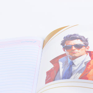 Cuaderno de Ejercicios con Impresión Colorida en Oferta, Cubierta con Diseño de Estrella de Fútbol, Papel para Aprender Francés, Color Personalizado, Encuadernación Cosida - Product Image 6