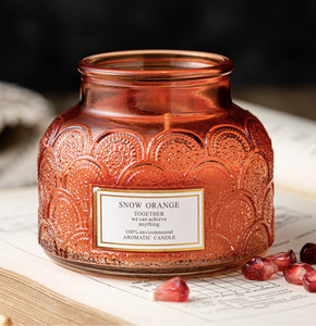 Wholesales Candle Jars <strong>Candlestick</strong> &amp; 10oz Embossed <strong>Glass</strong> for Home Decor Wedding Home Decoration Customization Ceramic - Product Image 5
