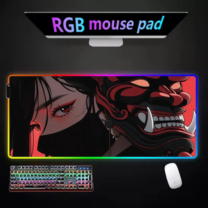 Led <b>Mouse</b> Pad Gaming GRB Cute Anime Wholesale Sublimation Customised <b>Mouse</b> Pad PVC Blank MousePads Custom <b>Mouse</b> <b>Mat</b> With Logo - Product Image 1