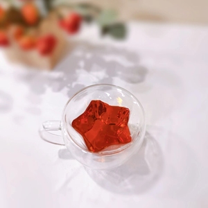 Taza Creativa en Forma de <span class=keywords><strong>Estrella</strong></span> de Cinco Puntas, Taza de Doble Pared Antiadherente para Té, <span class=keywords><strong>Cerveza</strong></span>, Café, Vidrio Transparente - Product Image 6