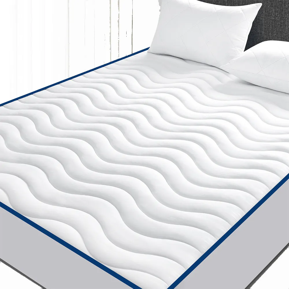 Fábrica fornecimento direto Impermeável Respirável Fluffy Soft Cotton Bed Protection Pad