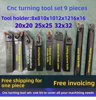 Ensemble d'outils de tournage CNC 10 mm, livraison gratuite ; Mini-porte-outil de tournage, inserts pour instrument de tournage, lame de 30 mm à serrage mécanique