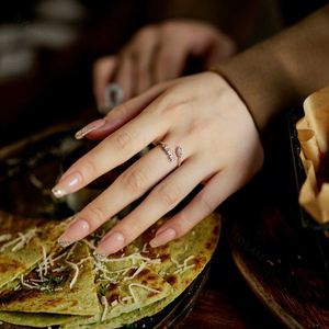 Dylam Adjustable Stackable Women Rhodium Plated Knuckle Stacking Boho Vintage <b>Finger</b> Thumb Open Baguette <b>Rings</b> - Product Image 3