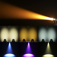 Projecteur LED COB Zoom 100W avec volets, blanc chaud/froid/RGBW, gradation fluide, éclairage stroboscopique pour église, mariage, théâtre