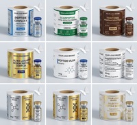 Autocollants personnalisés InjexMed avec impression UV sélective, imperméables, sérigraphiés, multi-formes, adhésifs, OEM, pour emballage de flacons de 3 ml et 5 ml
