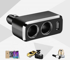 Phổ 12V-24V 2-Cách Tự Động Xe Thuốc Lá Nhẹ Hơn Socket Splitter Ổ Cắm Điện Adapter Sạc Kép USB <span class=keywords><strong>Car</strong></span> Charger - Product Image 4