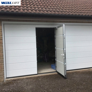 Vente en gros <span class=keywords><strong>de</strong></span> portes <span class=keywords><strong>de</strong></span> <span class=keywords><strong>garage</strong></span> sectionnelles bon marché 16x7 16x8 8x7 avec <span class=keywords><strong>porte</strong></span> piétonne ou fenêtres - Product Image 2