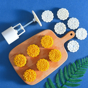 Molde Comercial 3D Cuadrado de Plástico para Pasteles de Luna, Herramienta Manual para Hornear Pasteles de Luna para Cocina y Panadería - Product Image 6