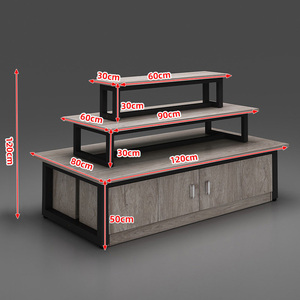 Présentoir d'îlot de supermarché personnalisé, présentoir promotionnel essentiel pour chaussures et snacks, étagères de gondole de supermarché - Product Image 5