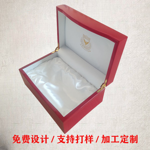 Caja de embalaje de madera personalizada rectangular blanca y roja para regalo, embalaje de joyería, Shenzhen Guangdong MH 0287 - Product Image 5
