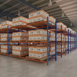 Rak industri multi-lapisan, rak penyimpanan vertikal level tinggi, rangka besi dapat dilepas - Product Image 6