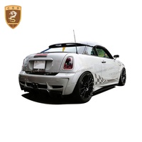 Meilleur prix mélange de fibre de verre aileron arrière en fibre de carbone jupes latérales de pare-chocs de voiture Kit de carrosserie style Du-Eil pour BMW Mini Cooper R56 Bodykit