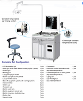 Équipement chirurgical de l'hôpital SY-G124 Unité de traitement de l'oreille du nez et de la gorge Poste de travail ORL avec fauteuil de patient