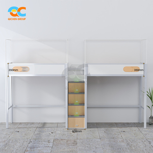 <span class=keywords><strong>Lit</strong></span> superposé ergonomique <span class=keywords><strong>avec</strong></span> <span class=keywords><strong>bureau</strong></span> et escalier, optimisé pour l'espace, pratique, pour dortoir d'école secondaire - Product Image 2