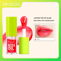Gloss à lèvres minéral vert en gros, effet miroir, longue tenue, anti-transfert, brillant et teinté, rouge à lèvres liquide