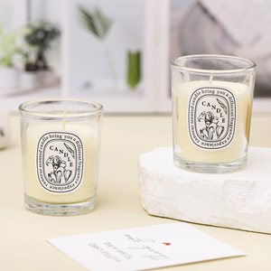 Nouvelle Bougie Parfumée en Verre Transparent, Cire Végétale Sans Fumée, Cadeau de Festival, Souvenir - Product Image 3