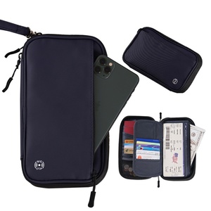 New Multi-functional Nylon Card <b>Holder</b> Portable <b>Document</b> Bag International <b>Travel</b> RFID-protected Waterproof Anti-theft Multiple - Product Image 1