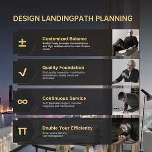 Venta al por mayor de estilo minimalista de cuero juegos de comedor Hotel Restaurante Muebles para Hilton Business Lounge - Product Image 6