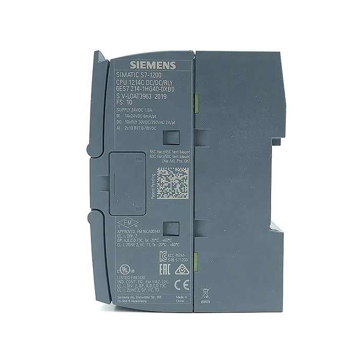 Siemens S7-1200 CPU 1214C 6ES7214-1HG40-0XB0 compact CPU