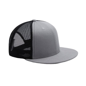 Casquette de sport d'extérieur à 6 panneaux en maille et tissu polyester, casquette de baseball tendance, logo et couleur personnalisés, casquette hip-hop - Product Image 1