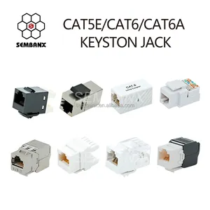 Cat8 RJ45 FTP Shielded Coupler Keystone Jack