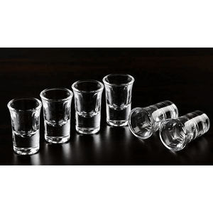 클래식 젖빛 디자인으로 스몰 사이즈 맞춤형 라운드 샷 안경 독특한 로고 20ml 용량 와인 승화 위스키 - Product Image 2