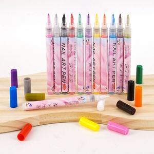 Marcadores de Punta de Fibra de Colores para Diseño de Uñas con Tinta Permanente Multicolor, para Decoración de Uñas DIY - Product Image 3