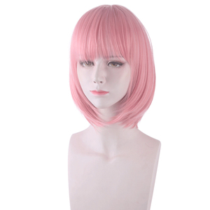 Ainizi 30cm Short pink Heat Resistant Synthetic Game of Princess <strong>Connect</strong>! <strong>Re</strong>:Dive Role of Kusano Yui Cosplay Wig for Girls - Product Image 5
