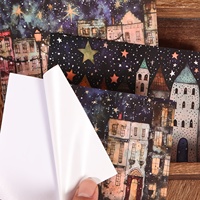 JAI IMAN 24 feuilles d'autocollants personnalisés pour la nuit de Noël, autocollants adhésifs DIY, esthétique festive, décalcomanies pour scrapbooking
