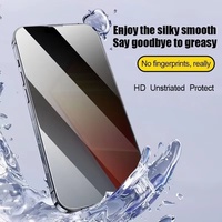 Protection d'écran anti-espion avec revêtement oléophobe pour iPhone 17 Pro Max 16 15 13 11 14 12 Air 16E Mini SE 7 XR Installation sans poussière