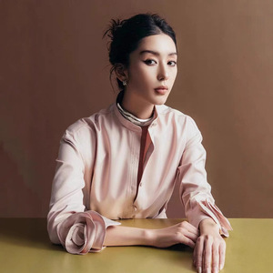 العروس الفرنسية الوقوف الخريف بأكمام طويلة على شكل خط في الهواء الطلق طوق مع وشاح اللباس - Product Image 3