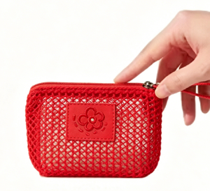 Custom Logo Portable Eco-Friendly Mini Makeup Organizer Pouch Cute Waffle <b>Lipstick</b> Bags Open Fashionable Custom Logo Portable - Product Image 2