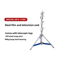 Trépied professionnel Meekeing MFA Series 1700f pour éclairage photo, pieds en acier inoxydable robustes, pour film et télévision, trépied épaissi