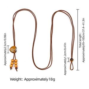 प्राकृतिक क्रिस्टल एगेट पत्थर 25 मिमी दिल के आकार के लटकन समायोज्य पेट शरीर श्रृंखला गर्मियों समुद्र तट कमर शरीर के गहने - Product Image 3