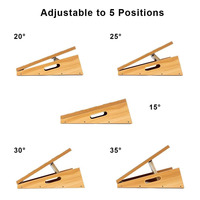 Planche inclinée de yoga Vente en gros Offre spéciale Planche inclinée écologique réglable avec logo personnalisé Planche inclinée d'étirement en bois